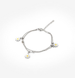 Bracelet « White Daisies » en acier inoxydable CHOGAN