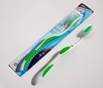 BROSSE À DENTS -SOIES SOUPLES (BLANC-VERT) CHOGAN