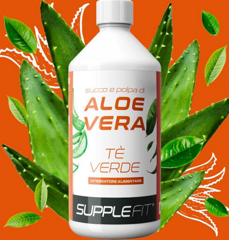 JUS ET PULPE D’ALOE VERA AVEC DU THÉ VERT