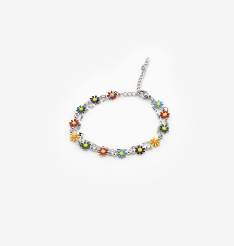 Bracelet « Rainbow Daisies» en acier inoxydable CHOGAN