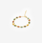 Bracelet « Rainbow Daisies» plaqué or 18 carats CHOGAN