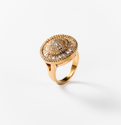 Élégante bague vintage avec détails noirs | Kaufen auf Élégante bague vintage avec détails noirs | Kaufen auf