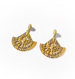 Boucles d’oreille petit bateau incrusté CHOGAN