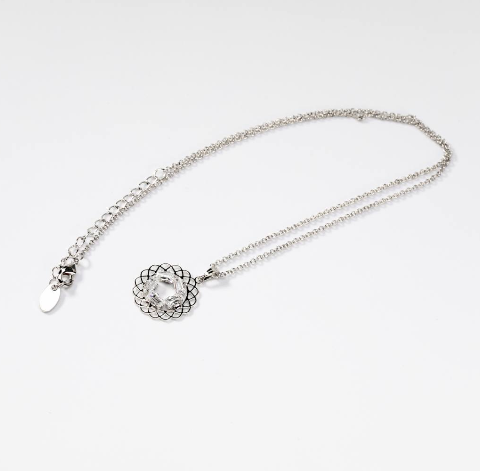 Parure Mandala en métal rhodié CHOGAN